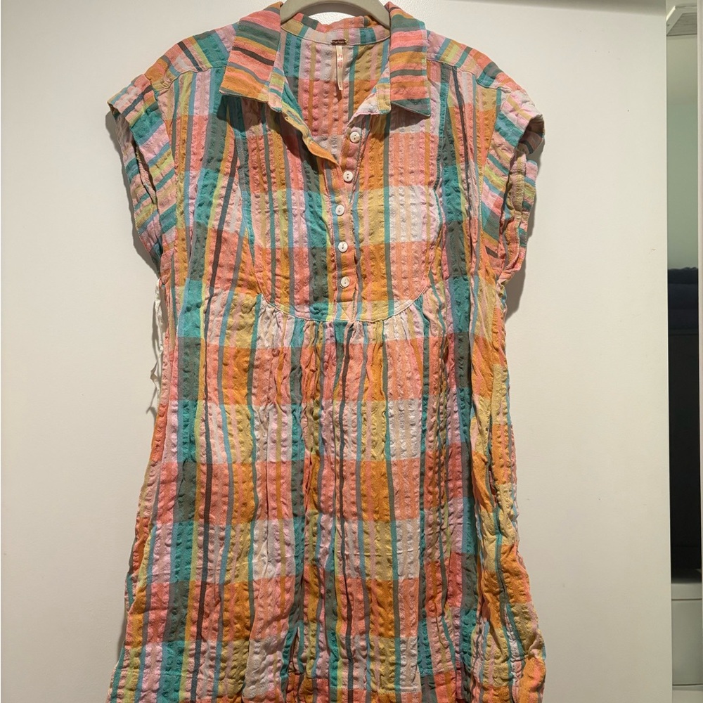 Colorful Striped Women's Beach Cover Up